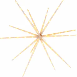 WeRChristmas Hanging Starburst Decoration, Warm White, 51 Cm