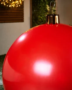 WeRChristmas Inflatable Christmas Bauble, Red, 66 Cm