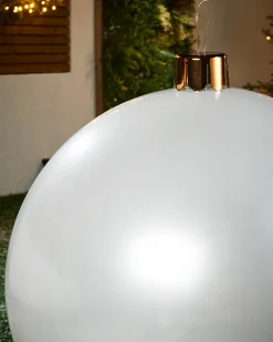 WeRChristmas Inflatable Christmas Bauble, White, 76 Cm