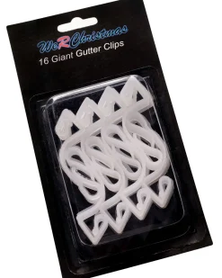 WeRChristmas Large Gutter Hooks, Pack Of 16