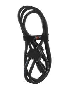 WeRChristmas LINK FESTOON Y Cord Connector, Connectable, Black
