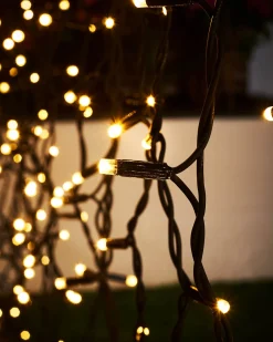 WeRChristmas LINK PRO LED Curtain Lights, Black Cable, 2.5 M Drop, Warm White