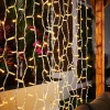 WeRChristmas LINK PRO LED Curtain Lights, White Cable, 2.5 M Drop, Warm White