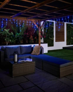 WeRChristmas LINK PRO LED Icicle Lights, Blue