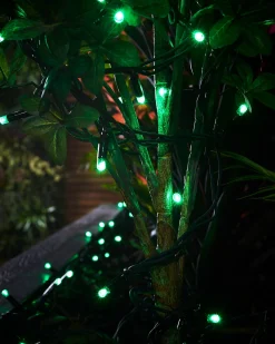 WeRChristmas LINK PRO LED String Lights, Black Cable, Green