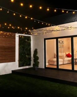 WeRChristmas LINK PRO LED String Lights, Black Cable, Warm White