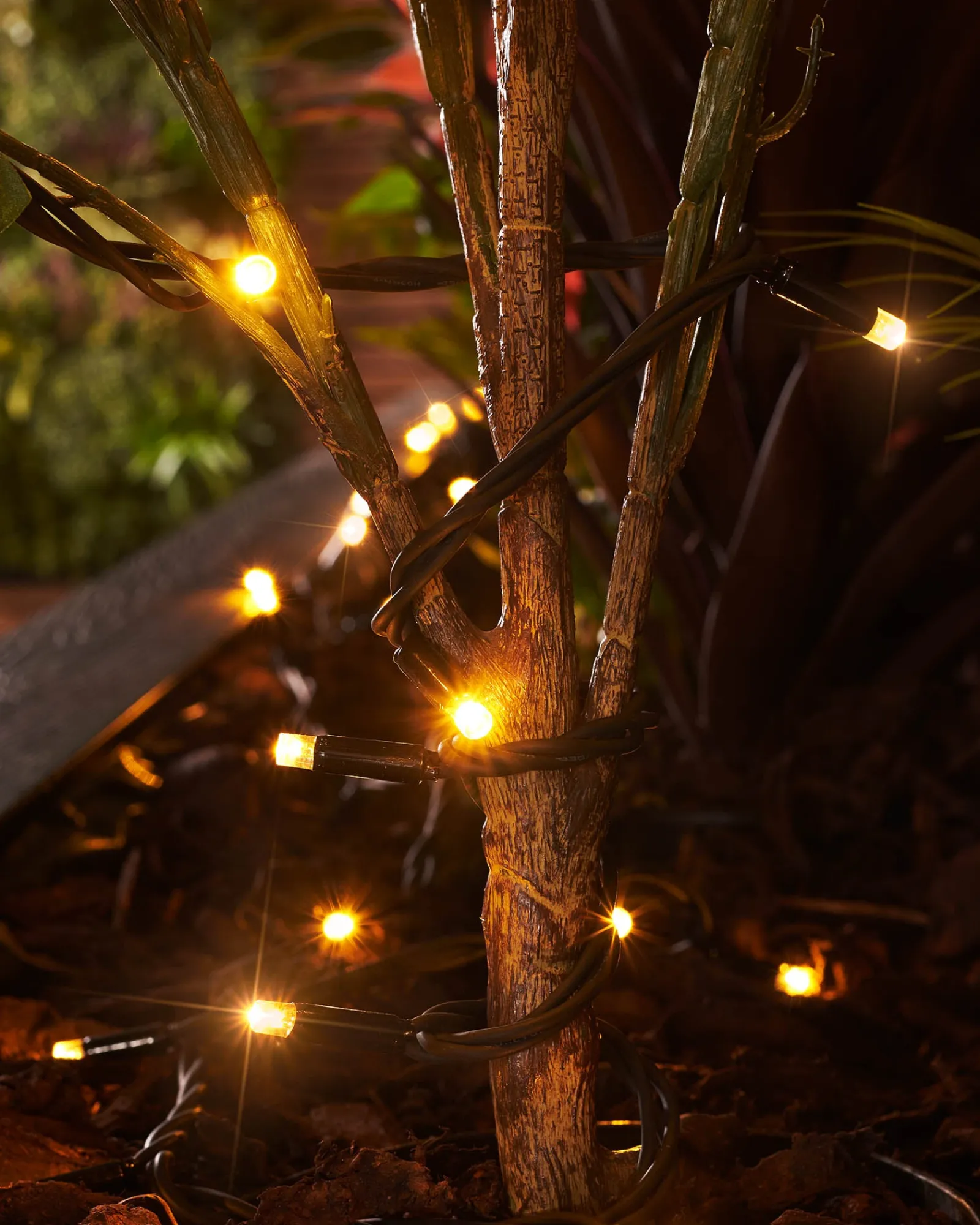 WeRChristmas LINK PRO Twinkle LED String Lights, Black Cable, Warm White