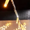 WeRChristmas LINK PRO Twinkle LED String Lights, White Cable, Warm White / White