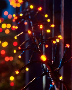 WeRChristmas LINK UP LED Cluster Lights, Black Cable, Autumn Colour