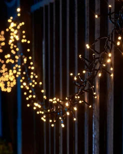 WeRChristmas LINK UP LED Cluster Lights, Black Cable, Warm White