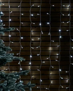 WeRChristmas LINK UP LED Curtain Lights, White Cable, 1 M X 1.2 M, White
