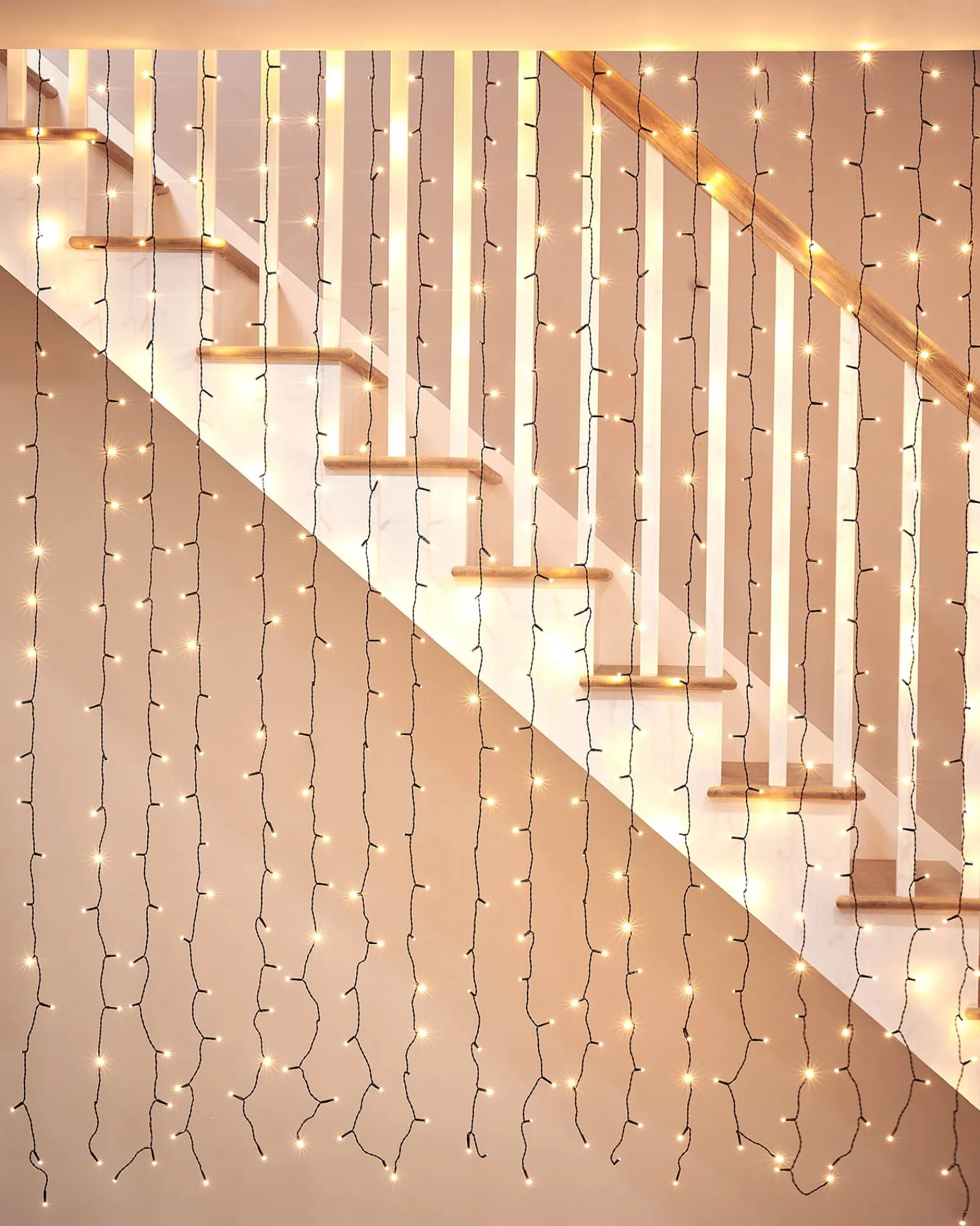 WeRChristmas LINK UP LED Curtain Lights, Black Cable, 1 M X 1.2 M, Warm White