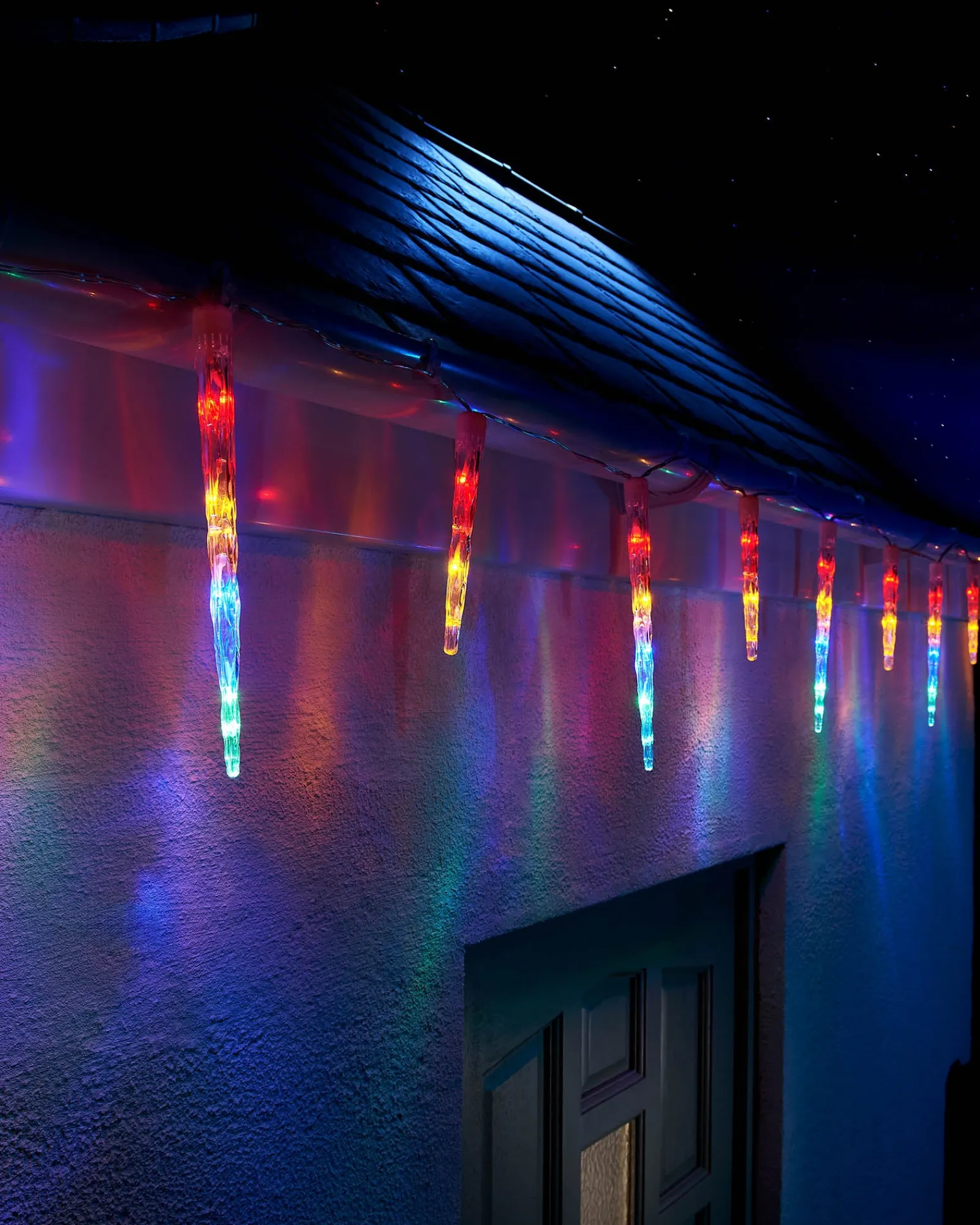 WeRChristmas LINK UP LED Icicle Drop Lights, Multi Colour