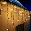 WeRChristmas LINK UP LED Icicle Lights, Black Cable, Warm White