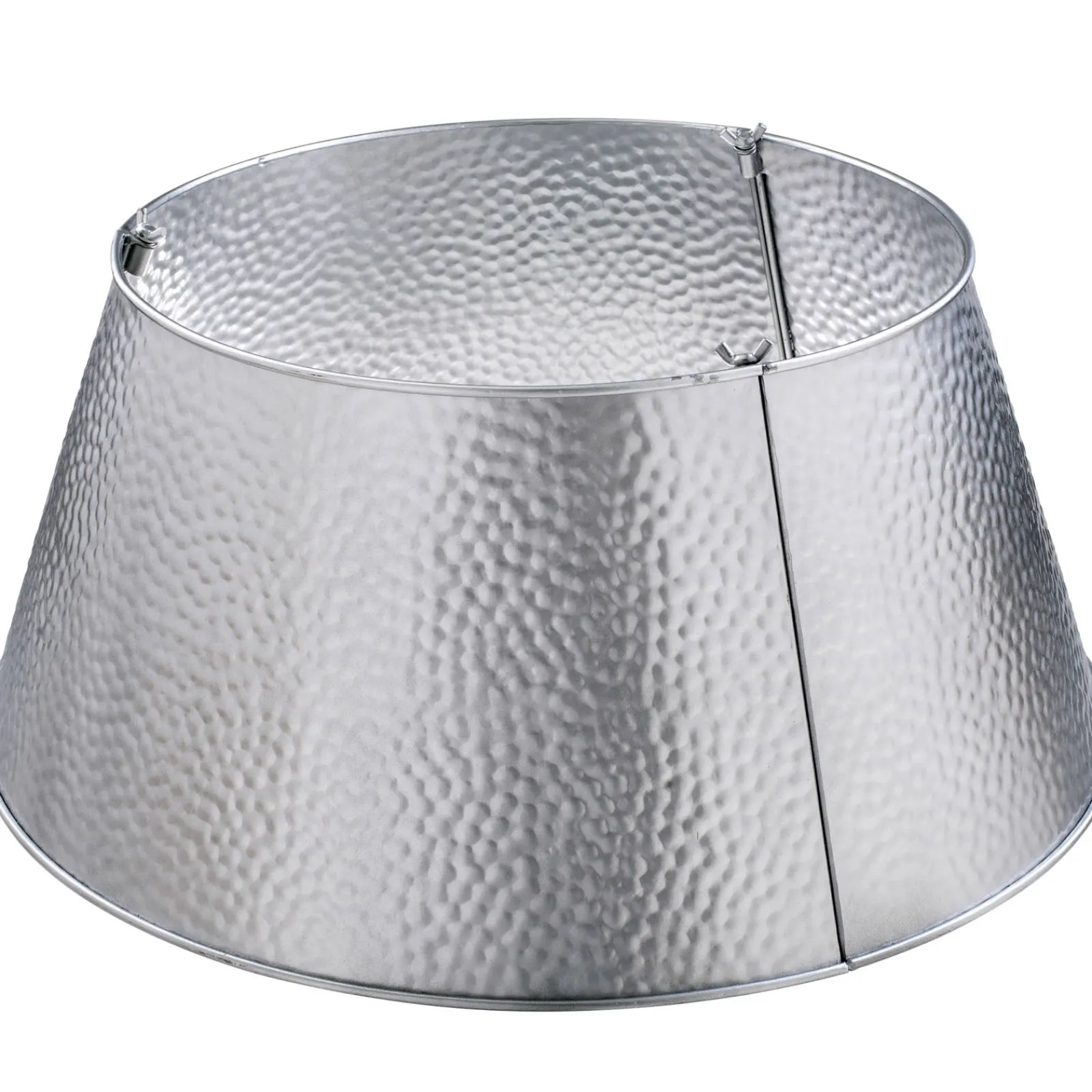 WeRChristmas Metal Tin Tree Collar, Silver, 55 Cm