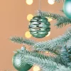 WeRChristmas Mint Green Shatterproof Baubles, 50 Pack, 6 Cm