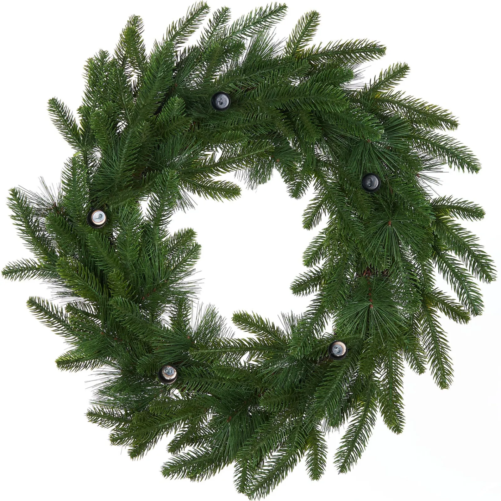 WeRChristmas Mixed Pine Candle Holder Wreath, 60 Cm
