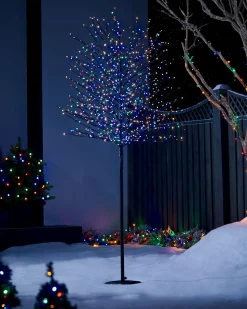 WeRChristmas Multi-Coloured Twig Tree, 6 Ft