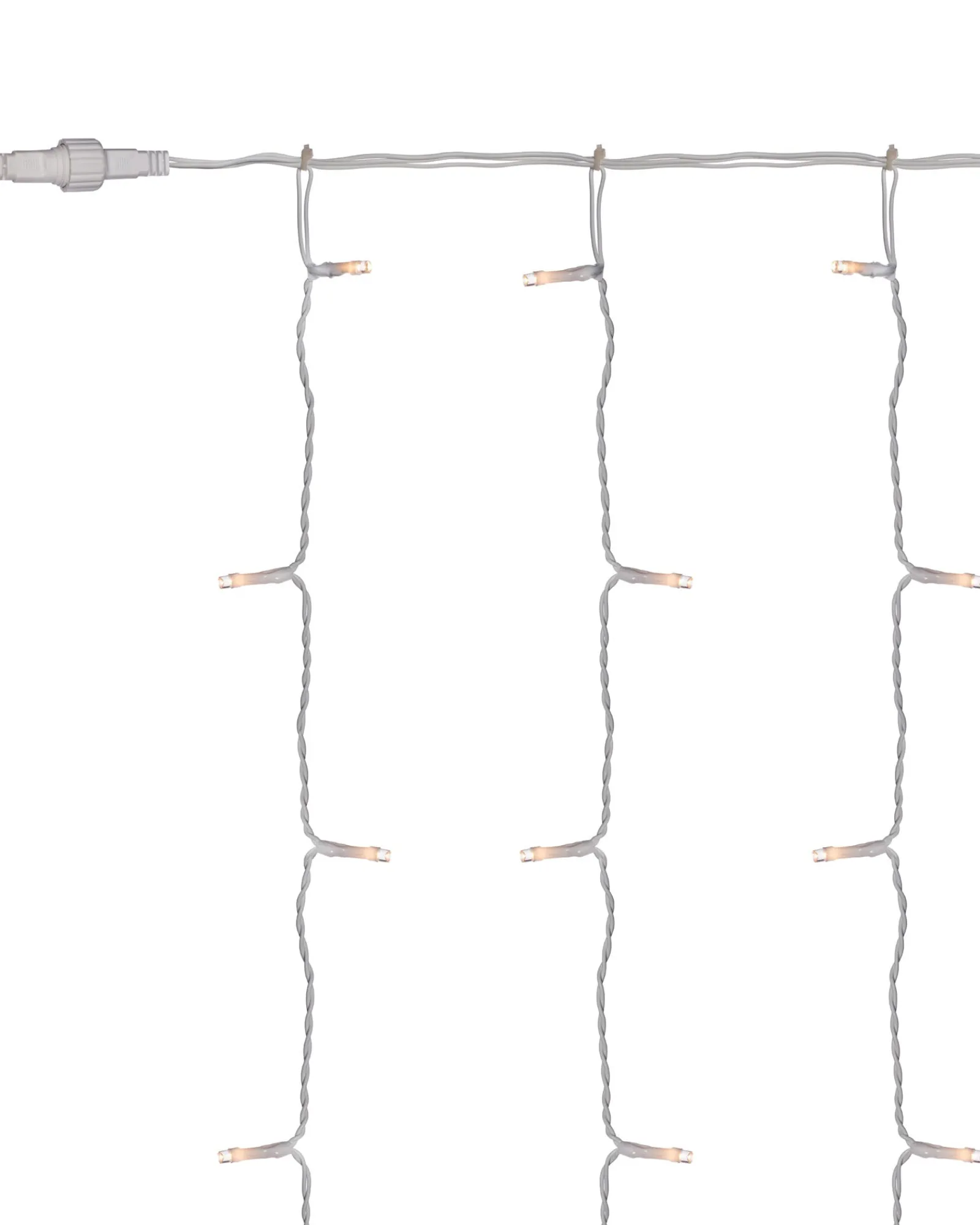 WeRChristmas Multi-Function 300 LED Connectable Curtain Light String, Warm White