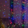WeRChristmas Multi-Function 300 LED Connectable Curtain Light String, Multi-Coloured
