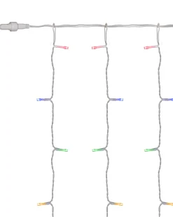 WeRChristmas Multi-Function 300 LED Connectable Curtain Light String, Multi-Coloured