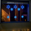 WeRChristmas Multi-Function Snowflake Curtain Light, Blue, 1.6 M