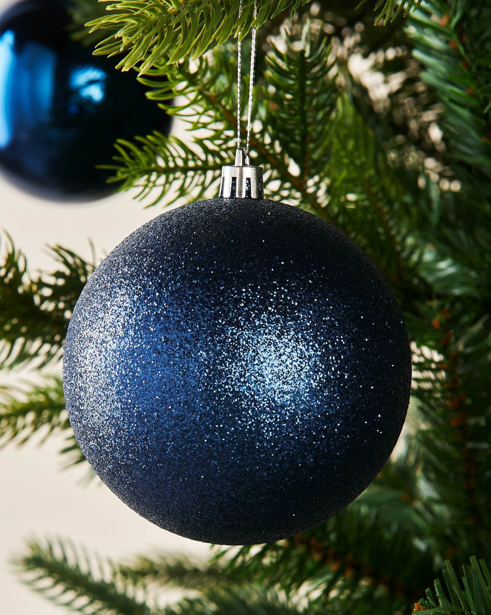 WeRChristmas Navy Blue Shatterproof Baubles, 9 Pack, 10 Cm