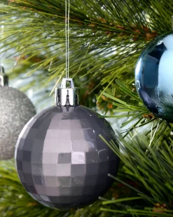 WeRChristmas Navy Shatterproof Baubles Set, 50 Pack
