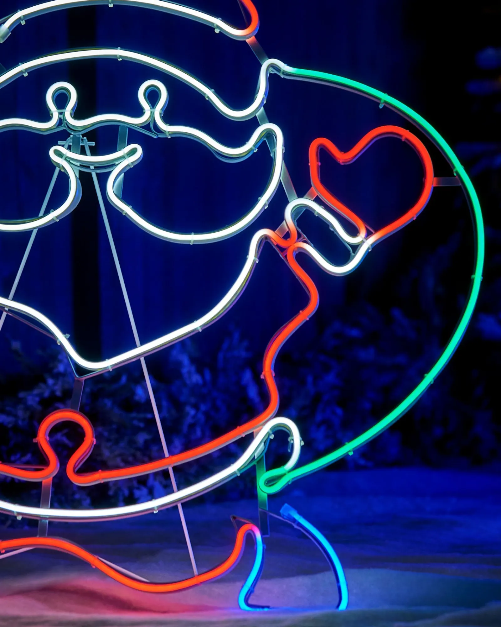 WeRChristmas Neon Santa Rope Light Silhouette, 71 Cm