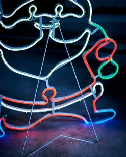 WeRChristmas Neon Santa Rope Light Silhouette, 71 Cm