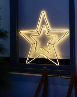 WeRChristmas Neon Star Rope Light Silhouette, 54 Cm