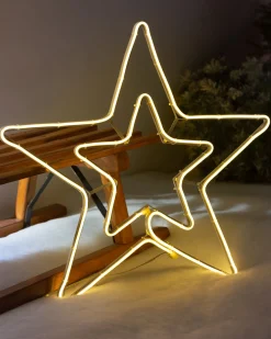 WeRChristmas Neon Star Rope Light Silhouette, 54 Cm