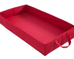 WeRChristmas Ornament And Decorations Storage Box, Red, 38 Cm