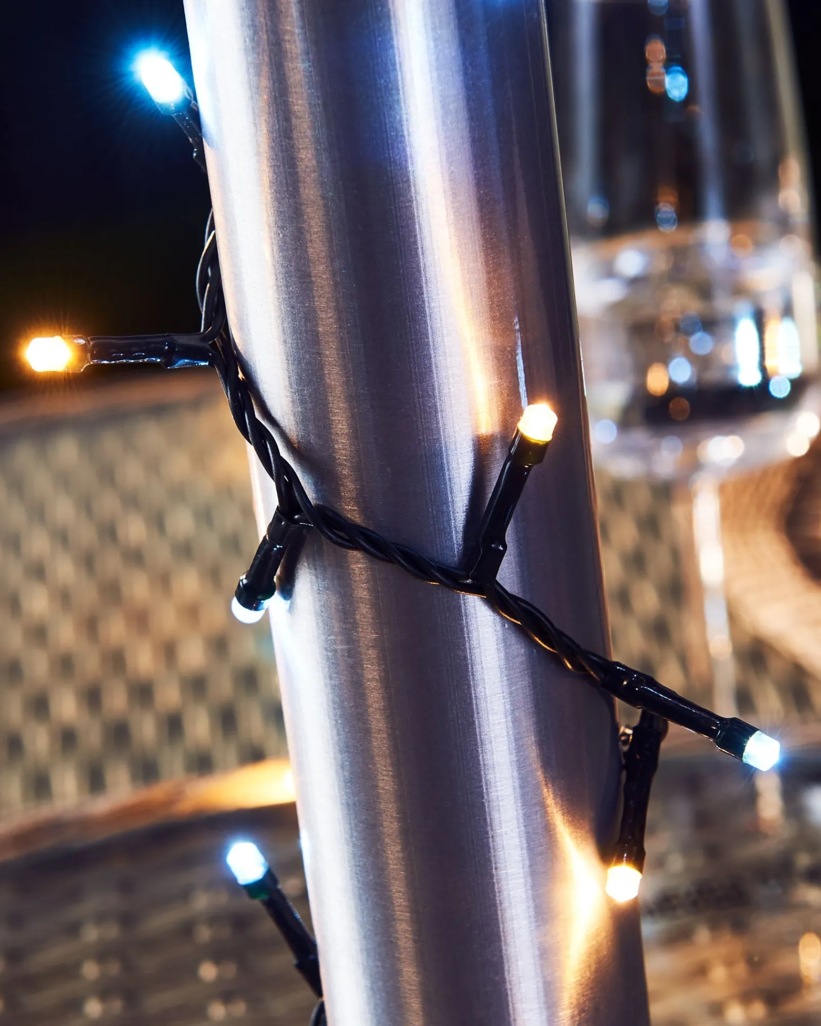WeRChristmas Outdoor Multi-Function 480 LED Light String, Warm White & Ice White
