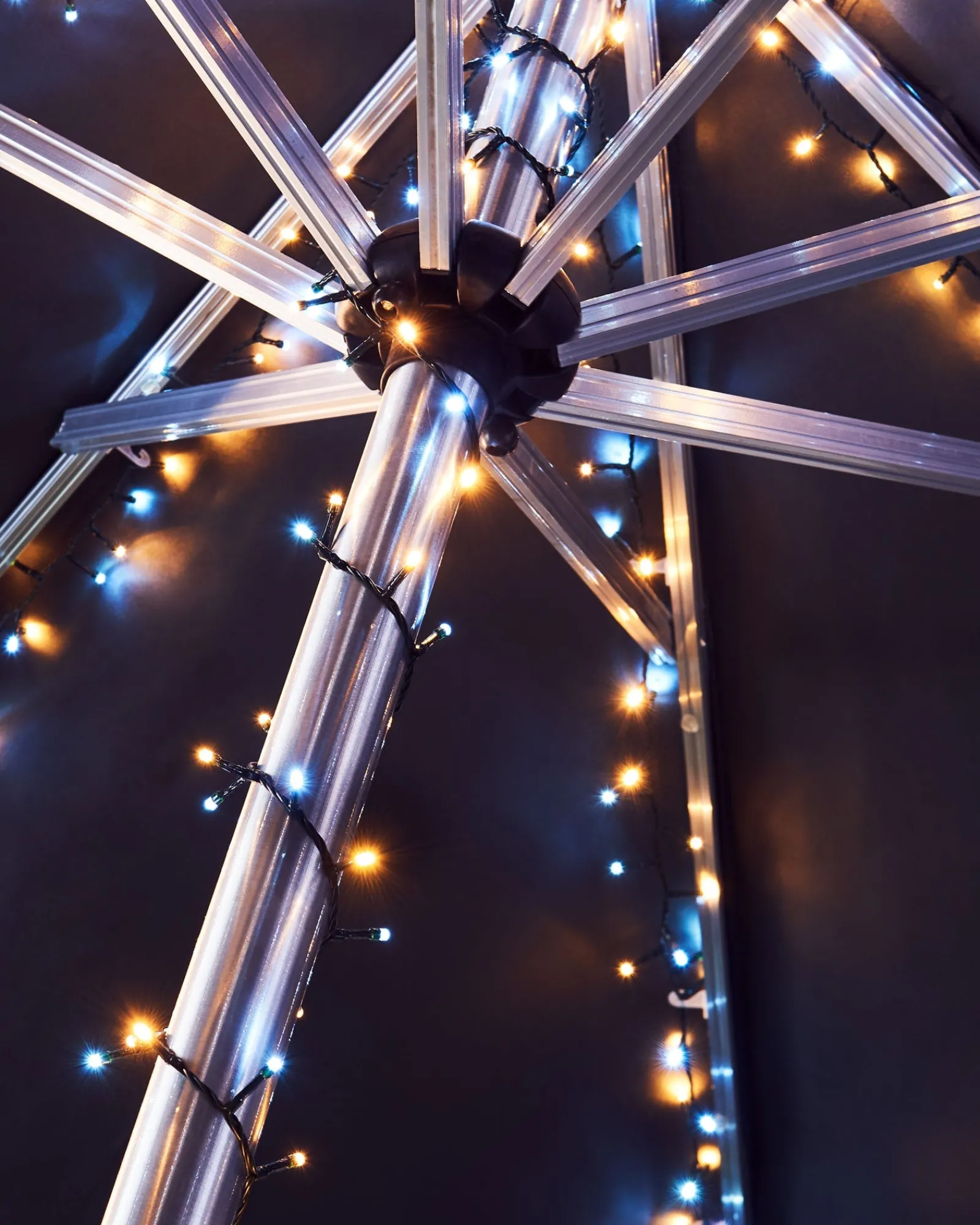 WeRChristmas Outdoor Multi-Function 480 LED Light String, Warm White & Ice White