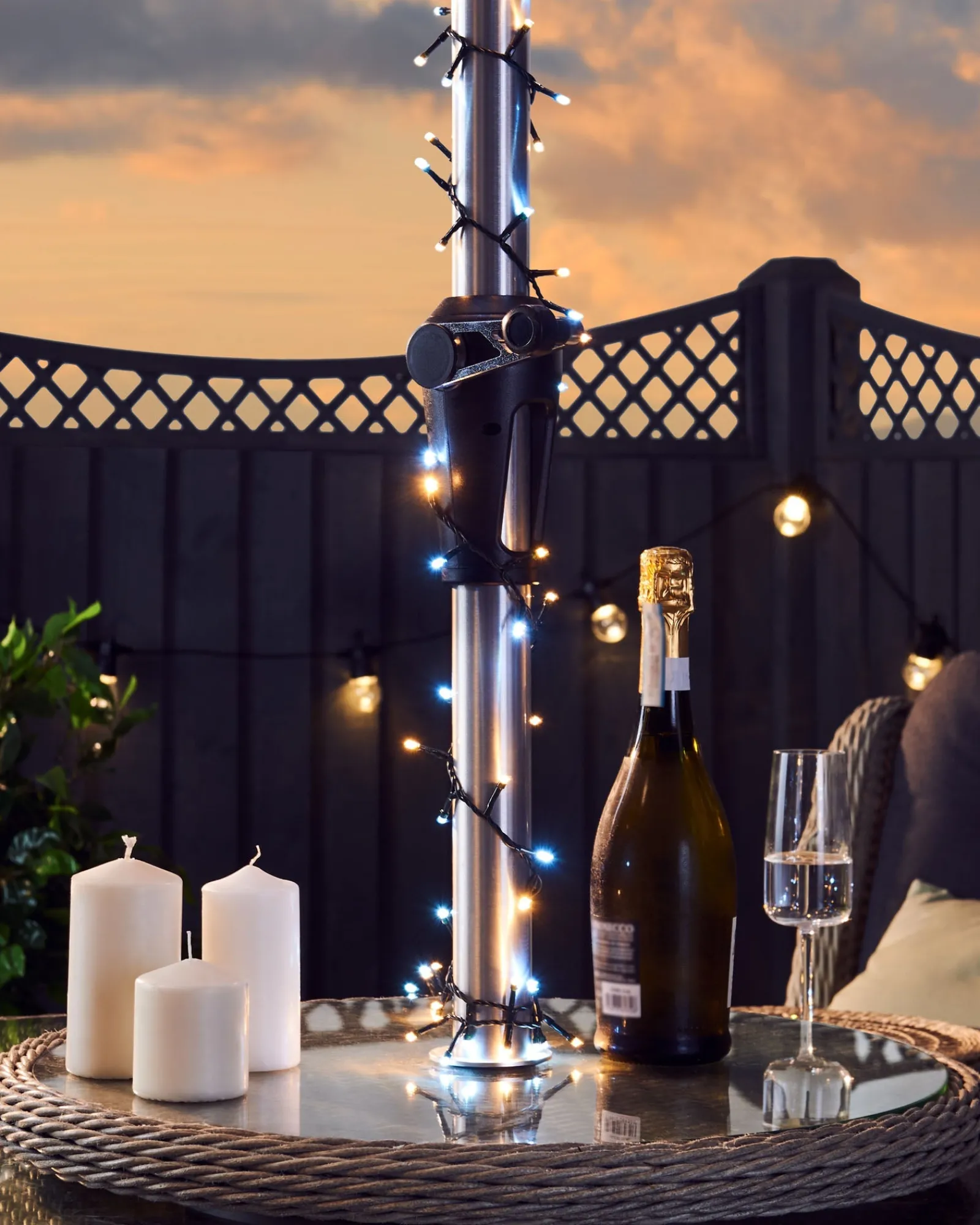 WeRChristmas Outdoor Multi-Function 480 LED Light String, Warm White & Ice White
