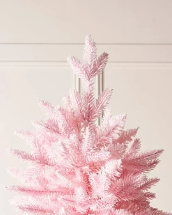 WeRChristmas Pink Sugar Snow Flocked Christmas Tree, 6 Ft