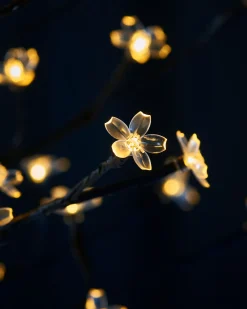 WeRChristmas Pre-Lit 200 LED Cherry Blossom Twig Tree, White, 5 Ft