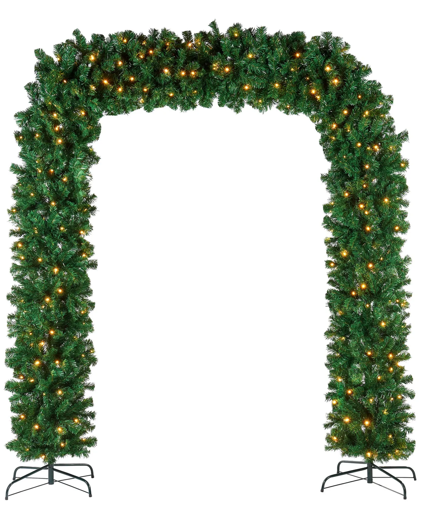 WeRChristmas Pre-Lit Arch Doorway Garland, 8 Ft