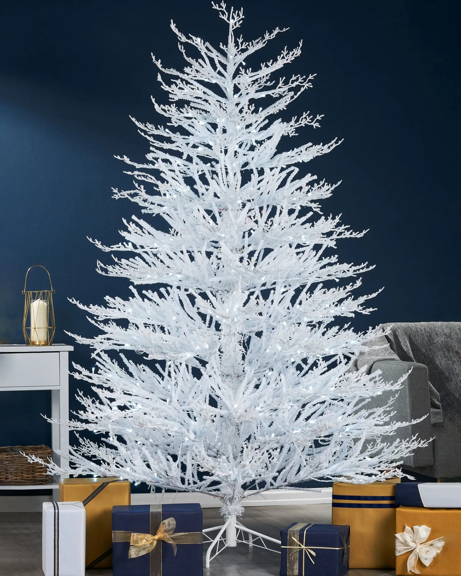 WeRChristmas Pre-Lit Arctic Ice Twig Christmas Tree, 6 Ft