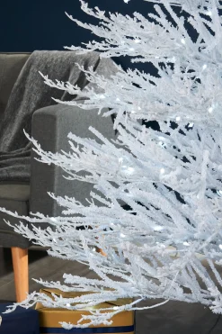 WeRChristmas Pre-Lit Arctic Ice Twig Christmas Tree, 6 Ft