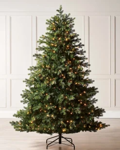 WeRChristmas Pre-Lit Balsam Fir Christmas Tree, 7 Ft