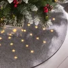 WeRChristmas Pre-Lit Christmas Tree Mat, Grey, 98 Cm