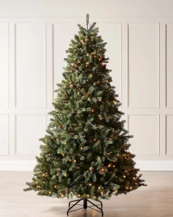 WeRChristmas Pre-Lit Craford Pine Christmas Tree, 10 Ft