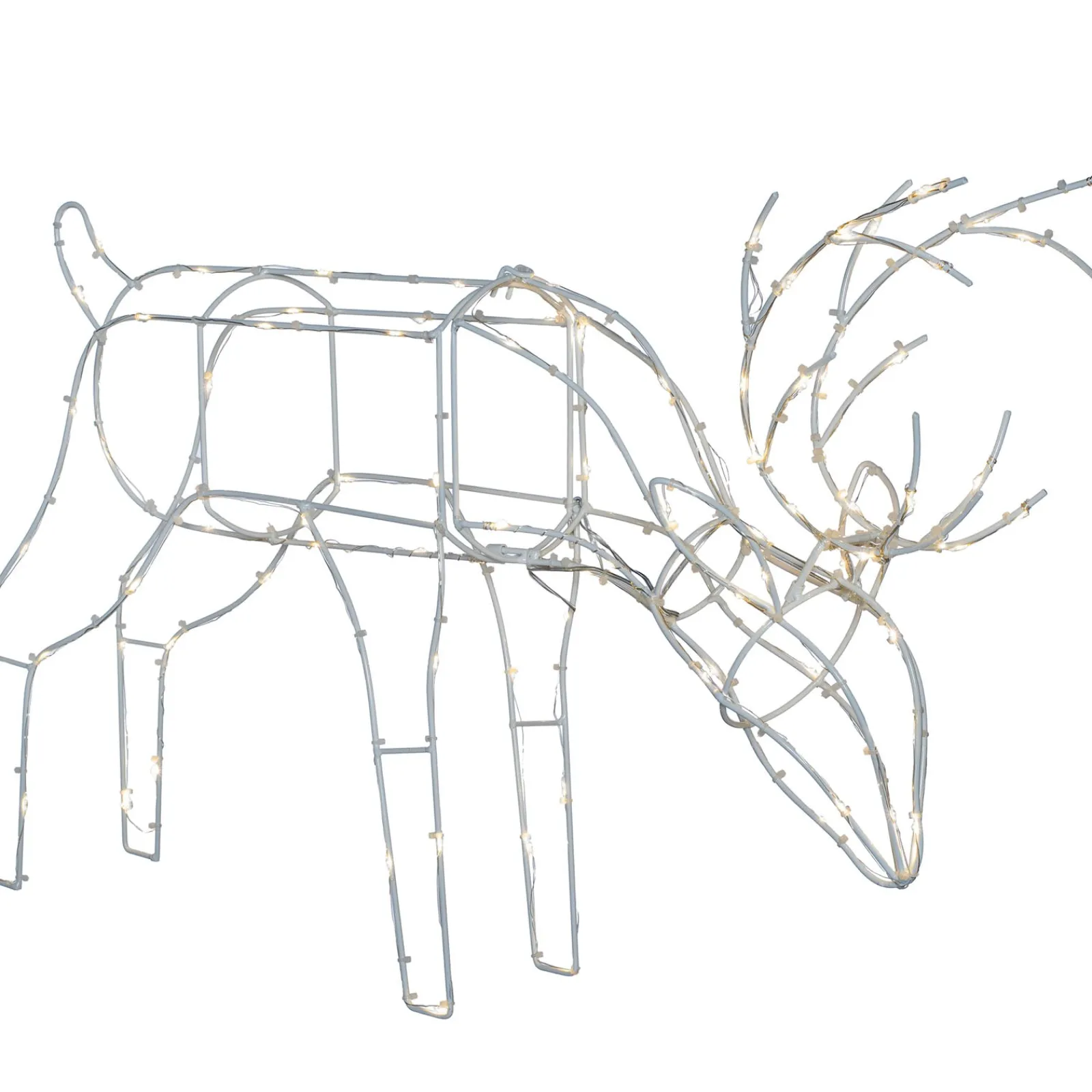 WeRChristmas Pre-Lit 3D Grazing Reindeer Silhouette, 40 Cm