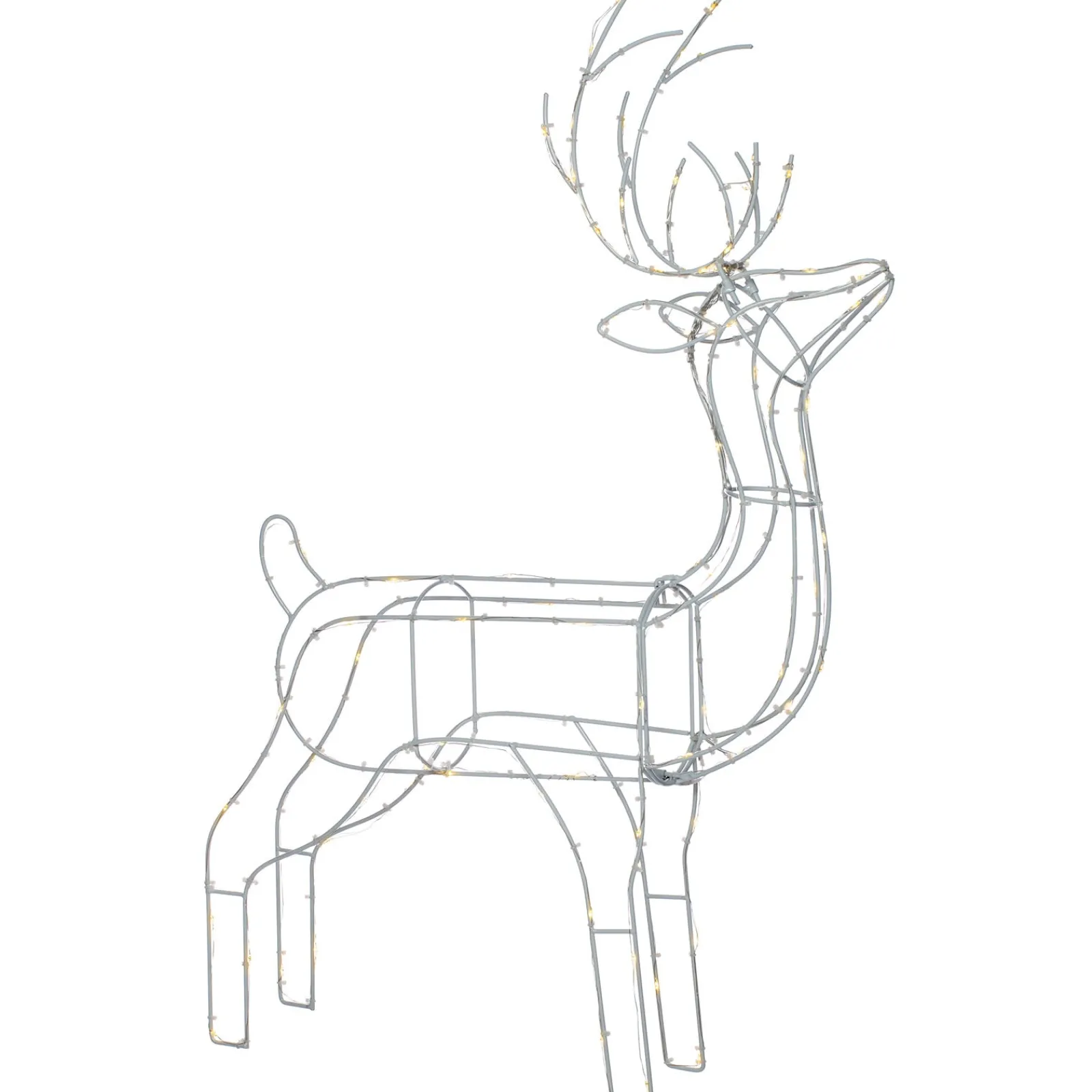 WeRChristmas Pre-Lit 3D Standing Reindeer Silhouette, 87 Cm