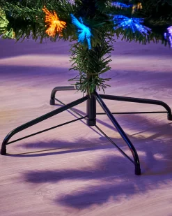 WeRChristmas Pre-Lit Fibre Optic Christmas Tree With Tree Topper, 7 Ft