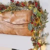 WeRChristmas Pre-Lit Frosted Eucalyptus Garland, Pinecones & Berries, 9 Ft