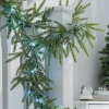 WeRChristmas Pre-Lit Frosted Fir Garland, 9 Ft