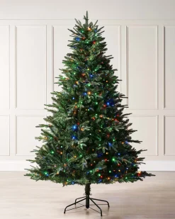 WeRChristmas Pre-lit Grand Alaskan Fir Christmas Tree, Dual Warm White, 6 Ft